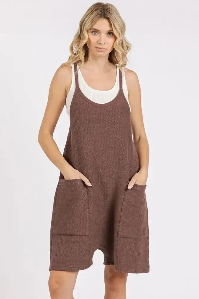 Mittoshop Scoop Neck Spaghetti Strap Overalls with Pockets - Update AvenueVacation StyleTrendsi1001008464915841001008464915849fab4688 - a1ad - 4289 - b8cb - c746a21f93e2 - MaxBrown