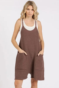 Mittoshop Scoop Neck Spaghetti Strap Overalls with Pockets - Update AvenueVacation StyleTrendsi1001008464915841001008464915849fab4688 - a1ad - 4289 - b8cb - c746a21f93e2 - MaxBrown