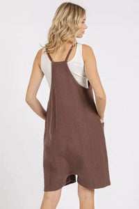 Mittoshop Scoop Neck Spaghetti Strap Overalls with Pockets - Update AvenueVacation StyleTrendsi1001008464915841001008464915842c3b5768 - 2d19 - 449e - 8230 - 90fc341aebf9 - MaxBrown