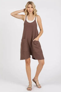 Mittoshop Scoop Neck Spaghetti Strap Overalls with Pockets - Update AvenueVacation StyleTrendsi100100846491584100100846491584f708d061 - 4089 - 4393 - 9dce - 6be28ebb9f30 - MaxBrown