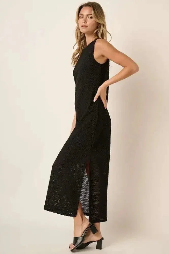 Mittoshop Side Slit Round Neck Sleeveless Dress - Update AvenueFestival VibesTrendsi100100701511498100100701511498567d8c75 - ec3d - 4cc2 - bd30 - f75c37bd76a1 - MaxBlack