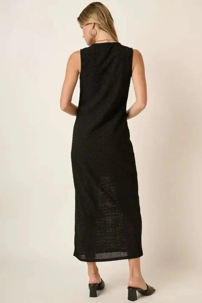 Mittoshop Side Slit Round Neck Sleeveless Dress - Update AvenueFestival VibesTrendsi1001007015114981001007015114981f79b22b - cae5 - 4b70 - a0cd - 9bfc11cfdd11 - MaxBlack