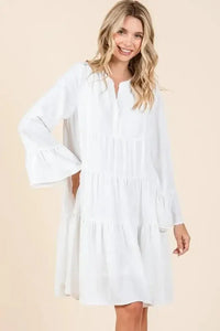 Mittoshop Tiered Notched Flare Sleeve Dress - Update AvenueVacation StyleTrendsi10010020842106510010020842106578cc30d8 - 14e3 - 43d2 - a5a3 - 1ab6acfd2e0b - MaxIvory