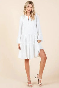 Mittoshop Tiered Notched Flare Sleeve Dress - Update AvenueVacation StyleTrendsi1001002084210651001002084210651002fc77 - 8db1 - 4024 - a562 - 0964c47e9fd4 - MaxIvory