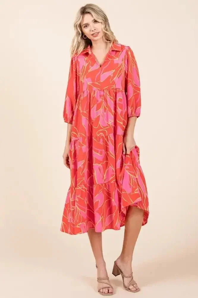 Mittoshop Tiered Printed Collared Neck Midi Dress - Update AvenueEffortless Elegance: DressesTrendsi100100432101978100100432101978f2e63dd4 - c22d - 4e3f - a190 - e877c6550fc2 - MaxCoral