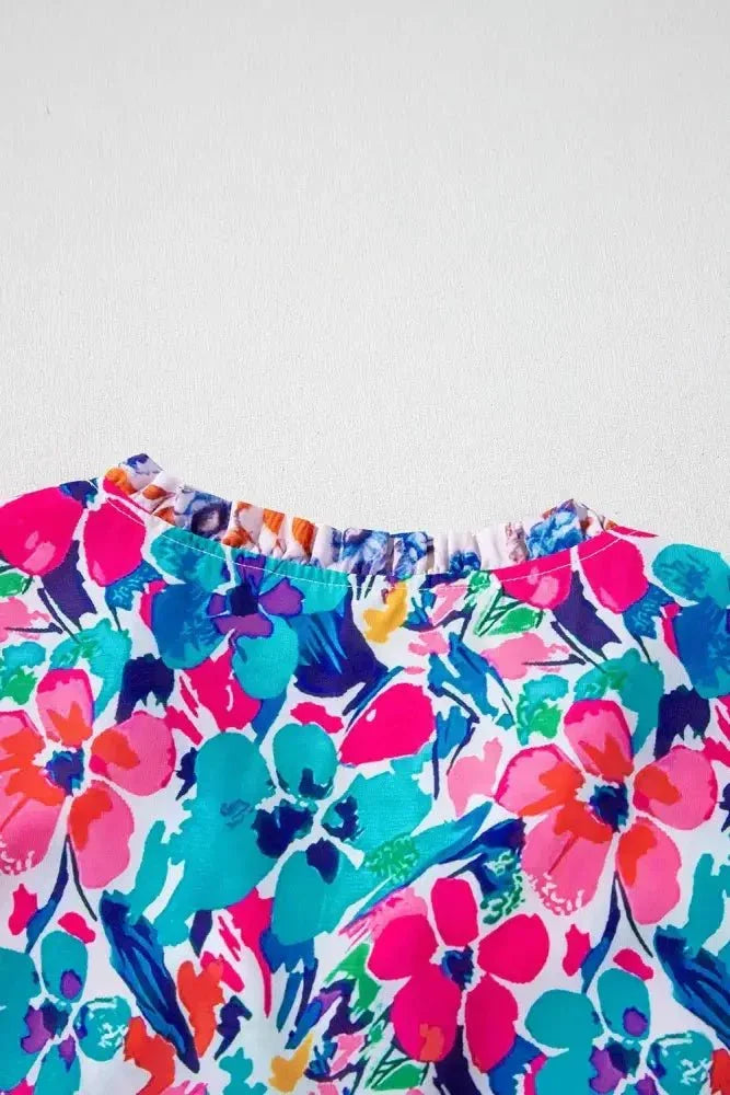 Mixed Floral Print Tie Neck Short Sleeve Dress - Update AvenueEffortless Elegance: DressesTrendsi1001004028552251001004028552251f2c6c4e - b6f3 - 457f - 99fe - f58a057dd0ba - MaxFloral