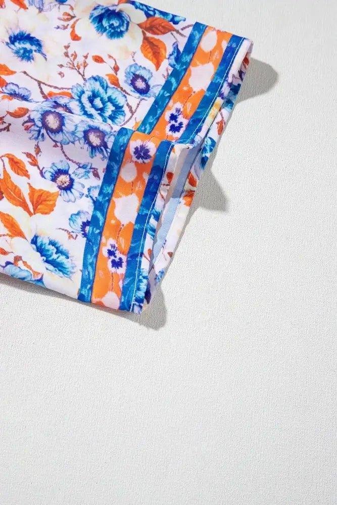 Mixed Floral Print Tie Neck Short Sleeve Dress - Update AvenueEffortless Elegance: DressesTrendsi100100402855225100100402855225e3971dcc - 5aef - 4e29 - 8336 - f813eeadaedc - MaxFloral