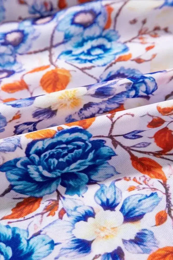 Mixed Floral Print Tie Neck Short Sleeve Dress - Update AvenueEffortless Elegance: DressesTrendsi100100402855225100100402855225853d26de - a3dd - 40f7 - ad22 - b7c140a93967 - MaxFloral