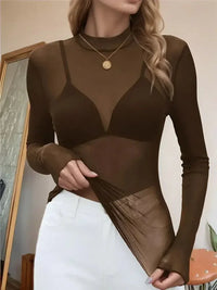 Mock Neck Long Sleeve Sheer Top - Update AvenueFestival VibesTrendsi10010001736199910010001736199909cb00b9 - 7dac - 42c4 - bc90 - 71ae347c4bc1 - MaxCaramel