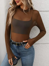 Mock Neck Long Sleeve Sheer Top - Update AvenueFestival VibesTrendsi1001000173619991001000173619994ad79092 - a4a6 - 4d69 - 9af7 - 509083b044f7 - MaxCaramel