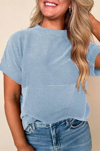 Mock Neck Short Sleeve T-Shirt - Update AvenueT-ShirtsTrendsi10010037843526010010037843526012a9e6f2 - 9220 - 4282 - 9e49 - 9a5455095c1a - Max - OriginLight Blue