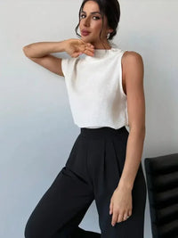 Mock Neck Solid Color Tank - Update AvenueTrendsi100100726161298100100726161298191873782e4f430a86a8524028fd7362 - Max - OriginWhite