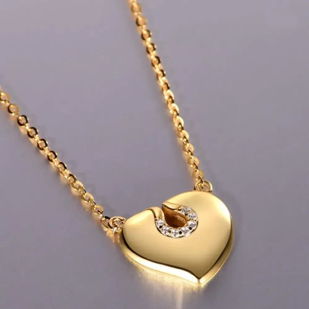 Moissanite 925 Sterling Silver Heart Necklace
