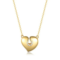 Moissanite 925 Sterling Silver Heart Necklace