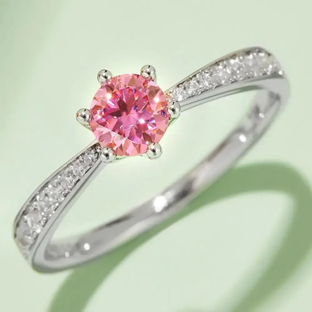 Moissanite 925 Sterling Silver Ring