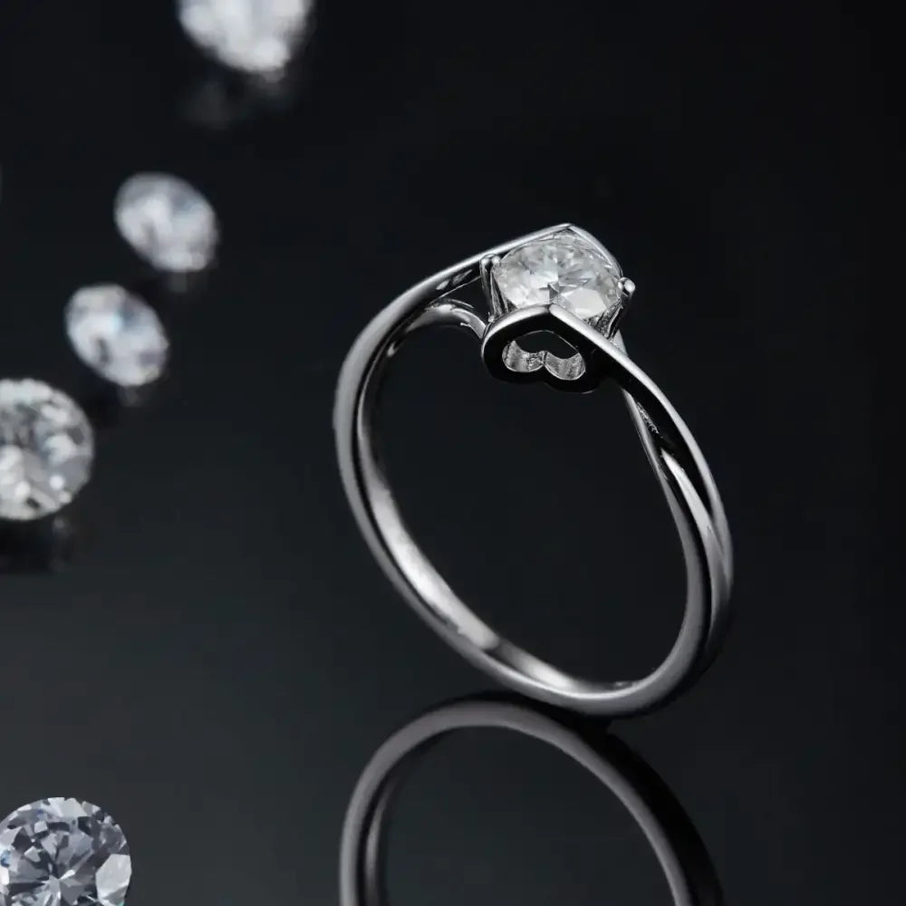Moissanite 925 Sterling Silver Ring
