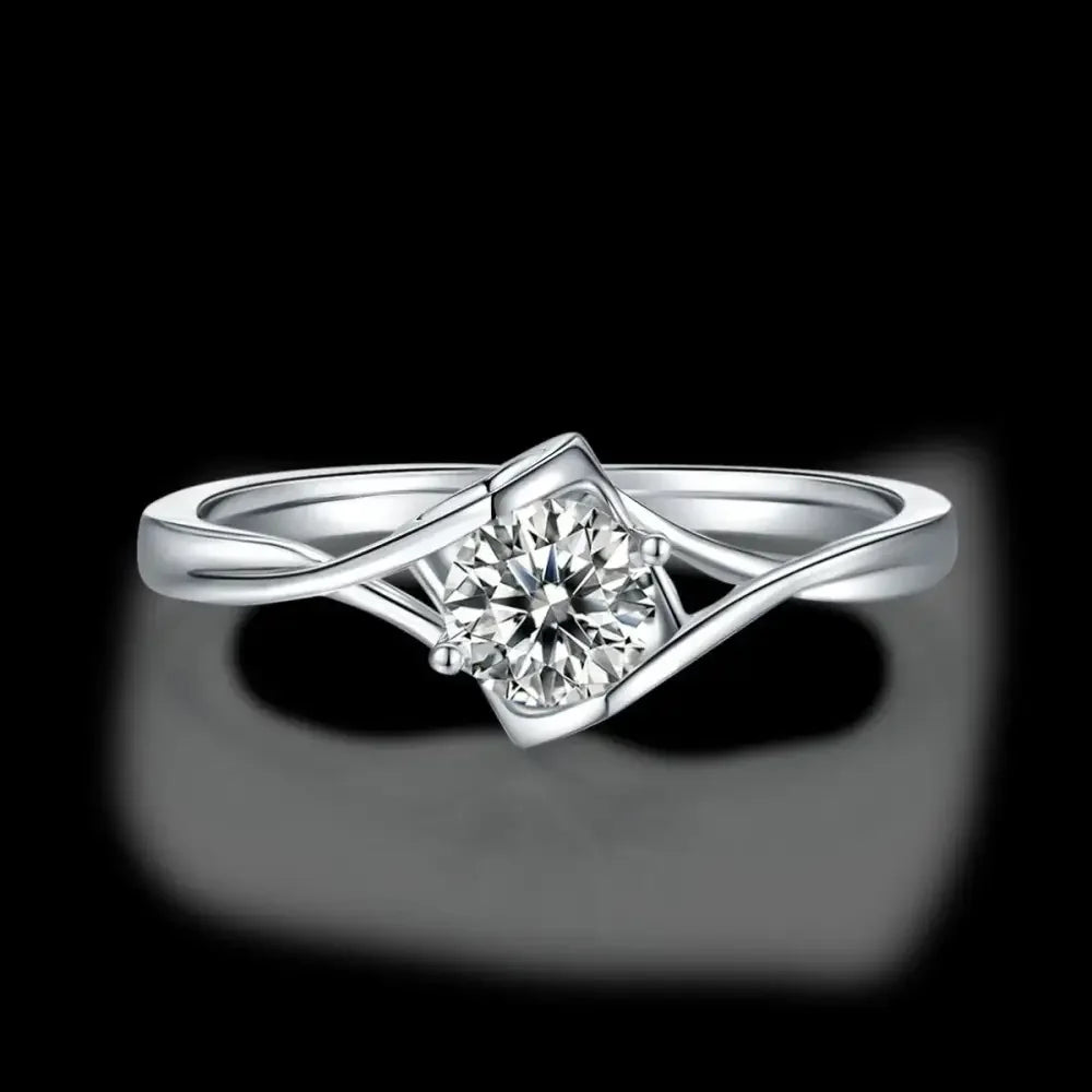 Moissanite 925 Sterling Silver Ring