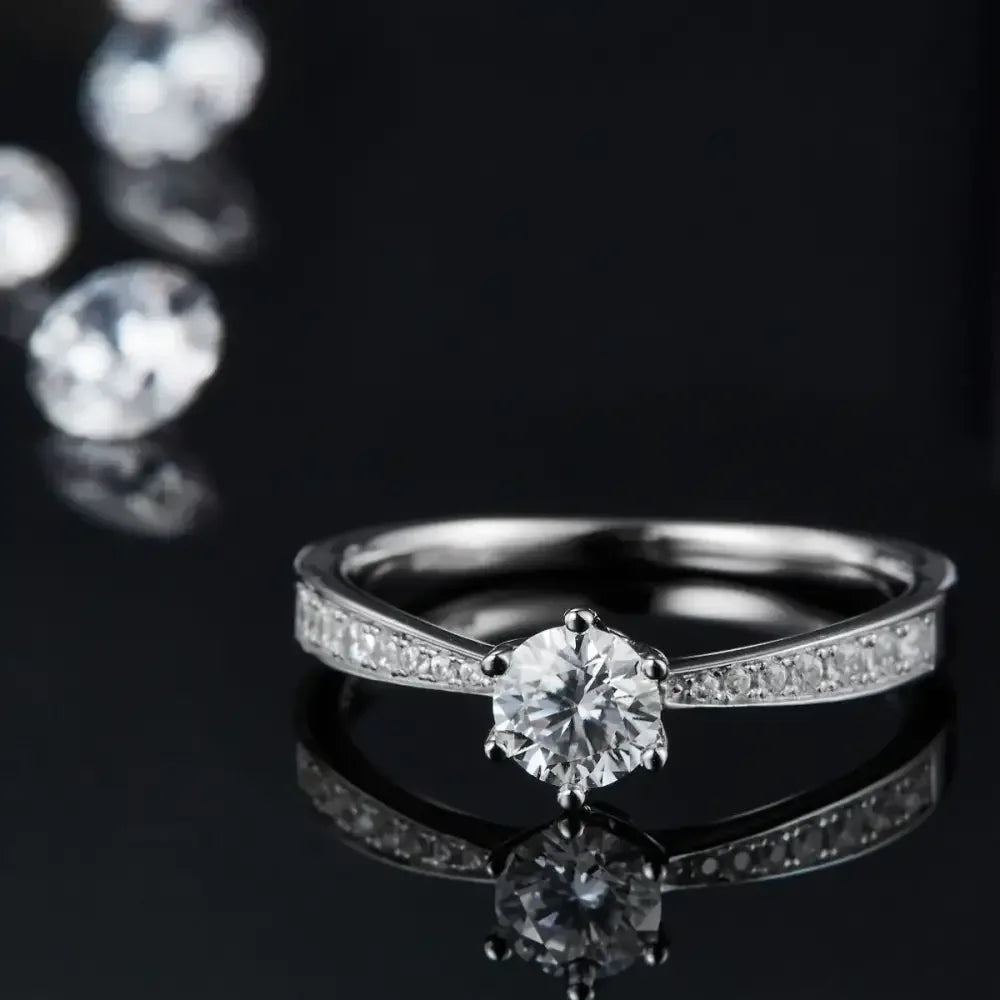 Moissanite 925 Sterling Silver Ring