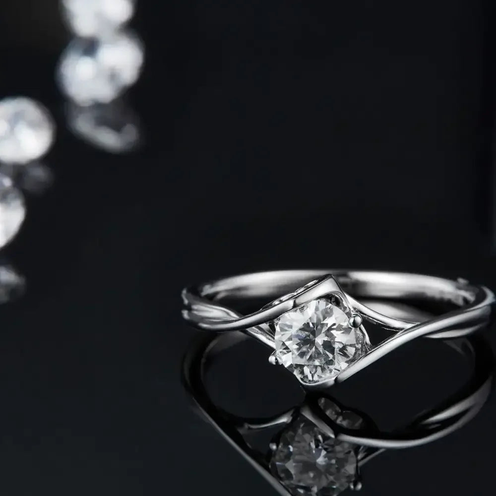 Moissanite 925 Sterling Silver Ring