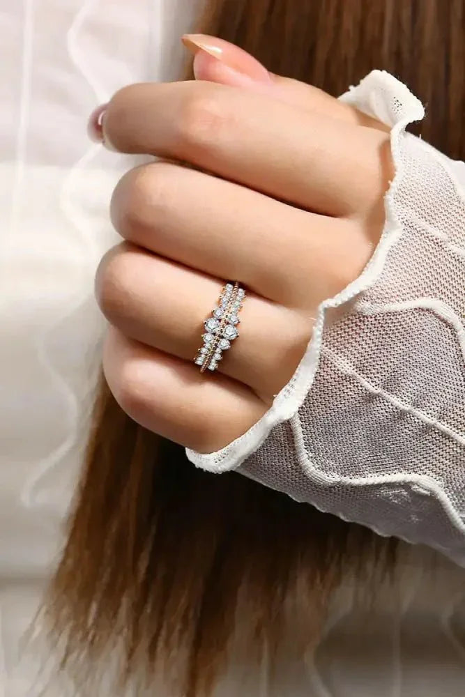 Moissanite 925 Sterling Silver Ring - Update AvenueRingTrendsi101300303420615101300303420615Moissanite 925 Sterling Silver RingGold