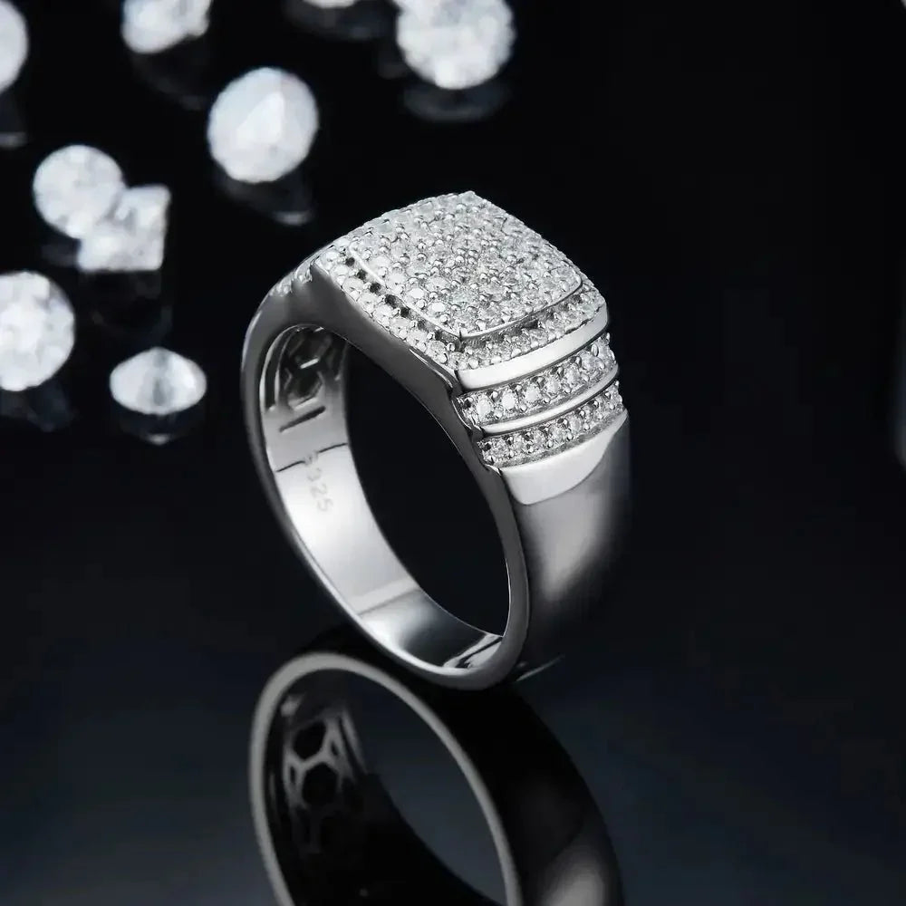 Moissanite 925 Sterling Silver Ring - Update AvenueRingTrendsi101300315317511101300315317511Moissanite 925 Sterling Silver RingSilver