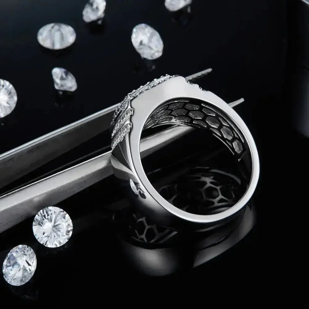 Moissanite 925 Sterling Silver Ring - Update AvenueRingTrendsi101300315317511101300315317511Moissanite 925 Sterling Silver RingSilver
