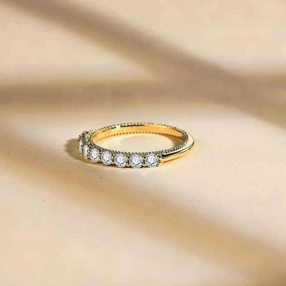 Moissanite 925 Sterling Silver Ring - Update AvenueRingTrendsi101300543345731101300543345731Moissanite 925 Sterling Silver RingGold