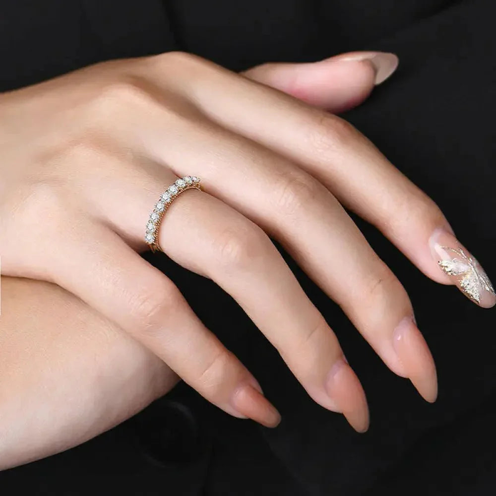 Moissanite 925 Sterling Silver Ring - Update AvenueRingTrendsi101300543345731101300543345731Moissanite 925 Sterling Silver RingGold