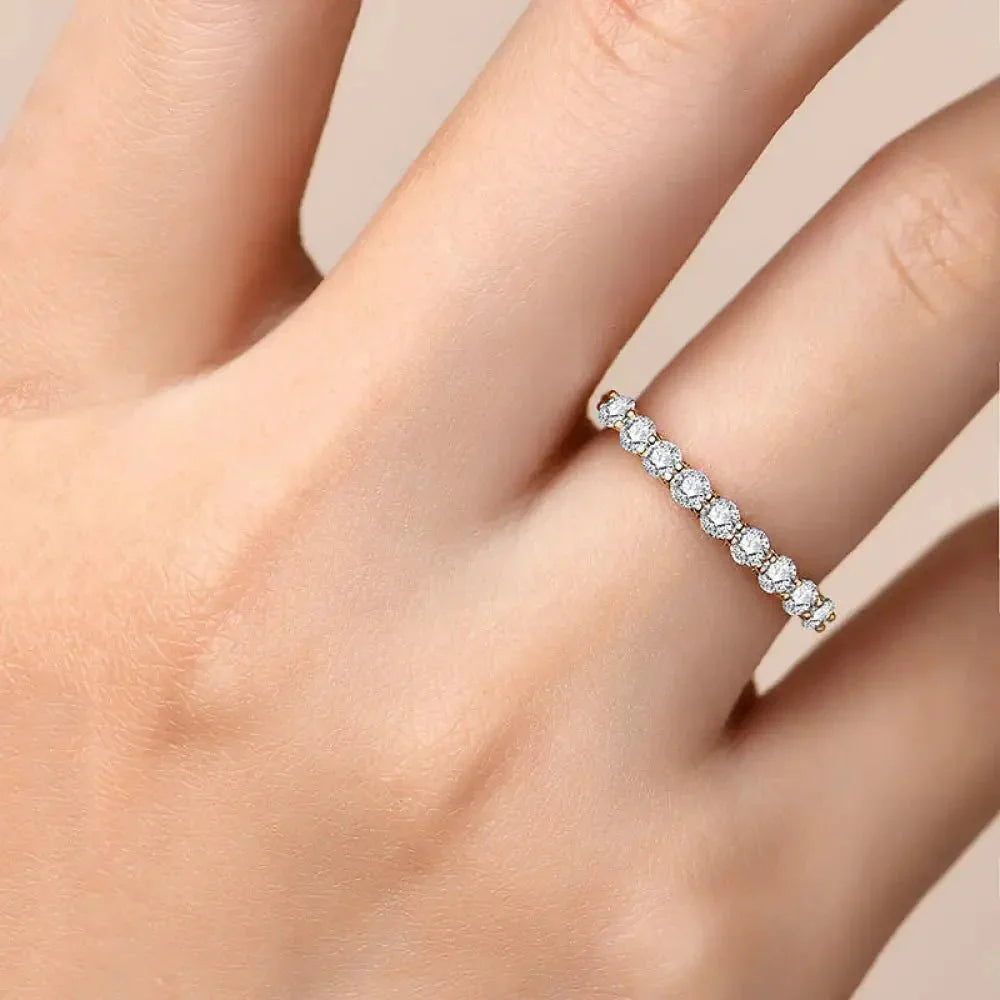 Moissanite 925 Sterling Silver Ring - Update AvenueRingTrendsi101300543345731101300543345731Moissanite 925 Sterling Silver RingGold