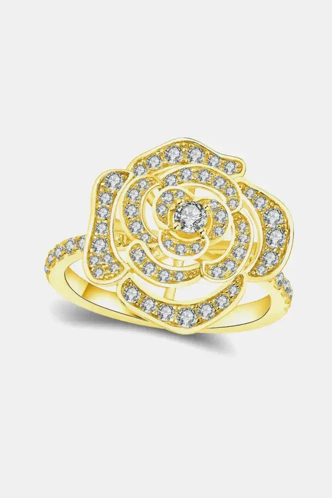Moissanite Flower Shape Ring - Update AvenueRingTrendsi101300166319717101300166319717Moissanite Flower Shape RingGold