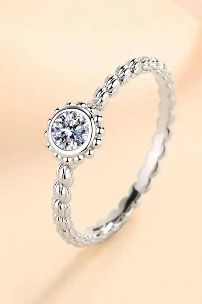 Moissanite Rhodium - Plated Ring - Update AvenueRingTrendsi101300427634098101300427634098Moissanite Rhodium - Plated RingSilver