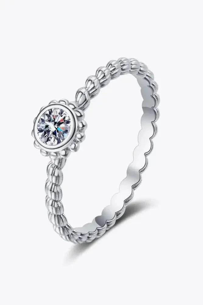 Moissanite Rhodium - Plated Ring - Update AvenueRingTrendsi101300427634098101300427634098Moissanite Rhodium - Plated RingSilver