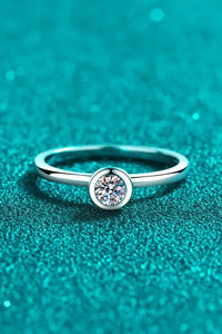 Moissanite Rhodium - Plated Solitaire Ring - Update AvenueRingTrendsi101300546952165101300546952165Moissanite Rhodium - Plated Solitaire RingSilver