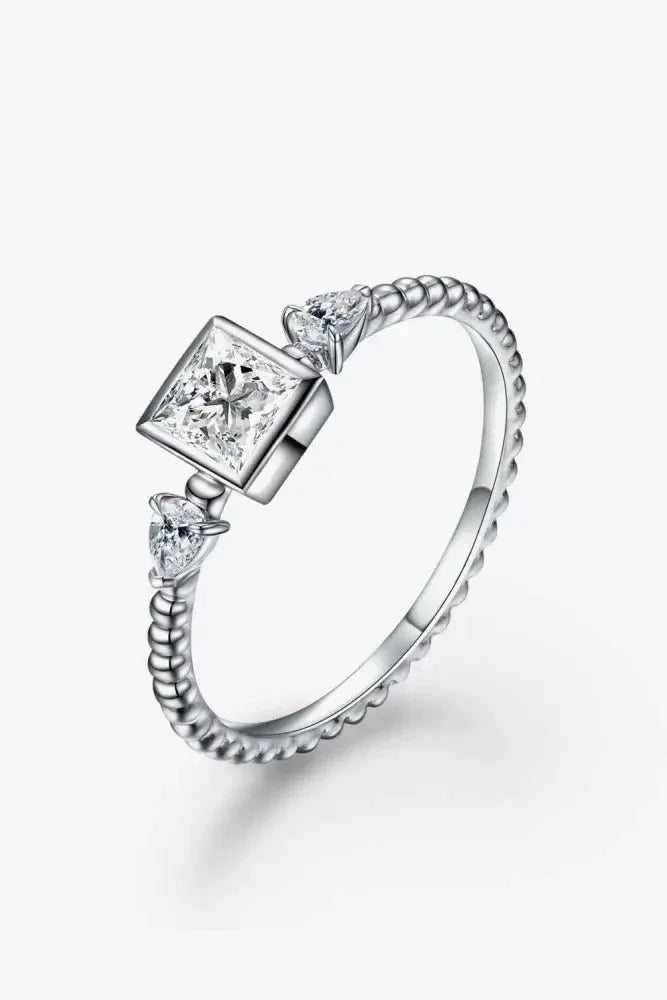 Moissanite Square Shape 925 Sterling Silver Ring - Update AvenueRingTrendsi101300856145809101300856145809Moissanite Square Shape 925 Sterling Silver RingSilver