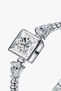Moissanite Square Shape 925 Sterling Silver Ring - Update AvenueRingTrendsi101300856145809101300856145809Moissanite Square Shape 925 Sterling Silver RingSilver