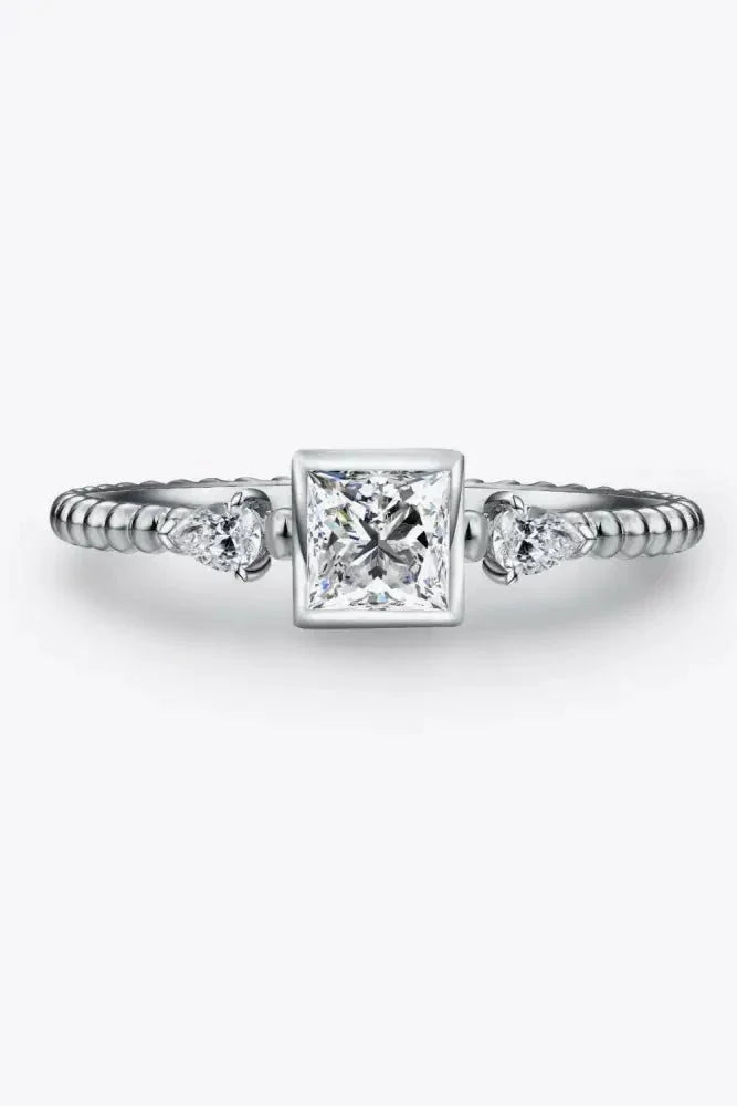 Moissanite Square Shape 925 Sterling Silver Ring - Update AvenueRingTrendsi101300856145809101300856145809Moissanite Square Shape 925 Sterling Silver RingSilver