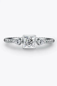 Moissanite Square Shape 925 Sterling Silver Ring - Update AvenueRingTrendsi101300856145809101300856145809Moissanite Square Shape 925 Sterling Silver RingSilver