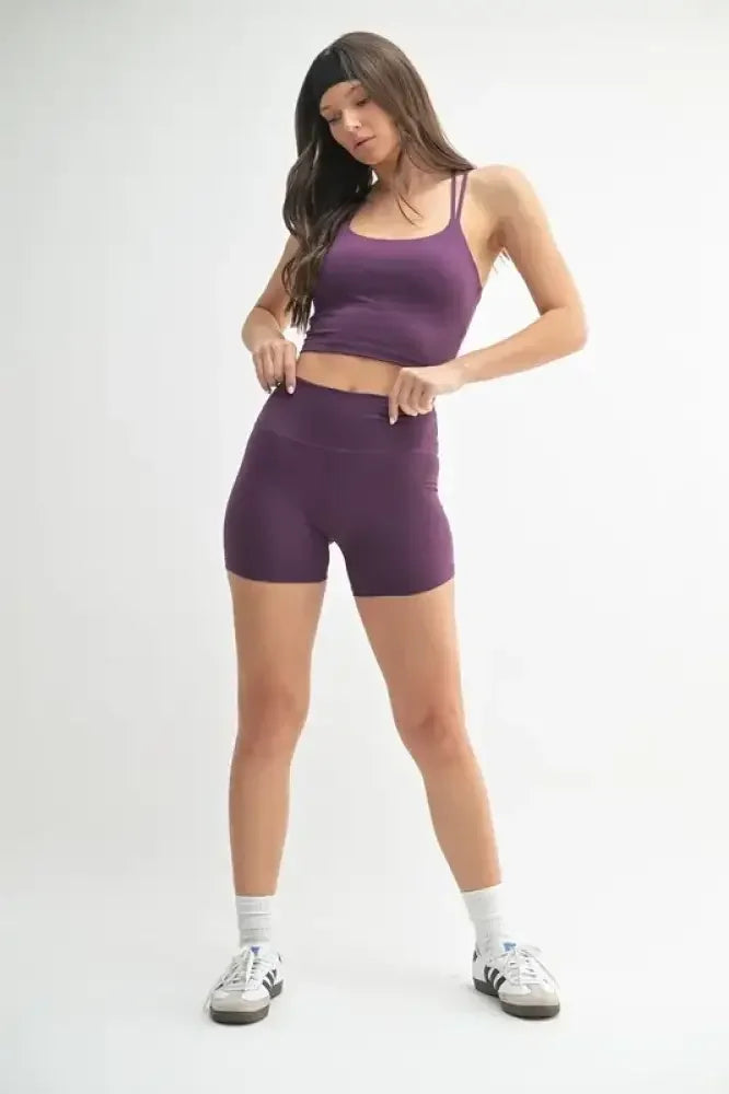 MONO B Venice Cloud Light Contour Biker Shorts