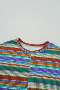 Multicolour Striped Twist Hem Cap Sleeve Top - Update AvenueBoho VibesTrendsi100100625281531100100625281531c46dea6f - 1320 - 4c8a - b51d - 8c77100326fd - Max - OriginMulticolor