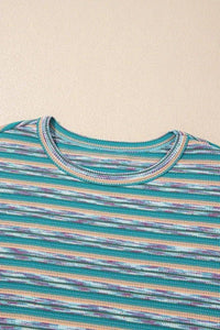 Multicolour Striped Wide Sleeve Loose T Shirt - Update AvenueT-ShirtsTrendsi100100533483219100100533483219e141c5c5 - 5205 - 4e6d - 8126 - fed2cc06f96b - Max - OriginTeal