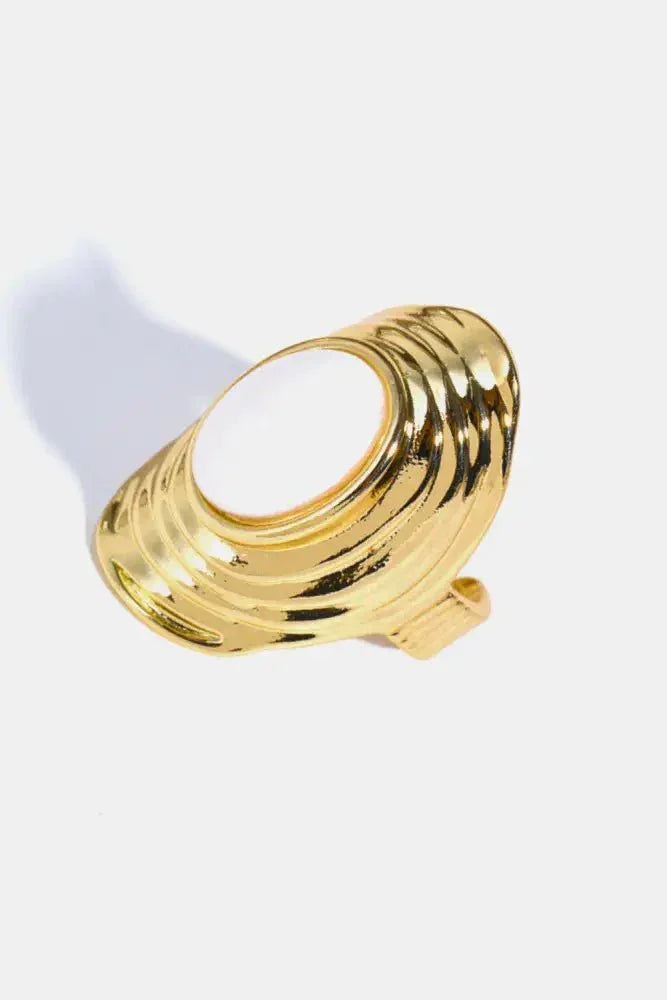Natural Stone Copper Ring - Update AvenueRingTrendsi101300315939174101300315939174Natural Stone Copper RingWhite