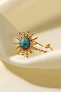 Natural Stone Sun Shape Open Ring - Update AvenueRingTrendsi100100620472640100100620472640Natural Stone Sun Shape Open RingGold/Blue