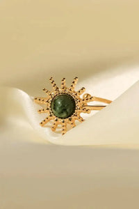 Natural Stone Sun Shape Open Ring - Update AvenueRingTrendsi100100620473368100100620473368Natural Stone Sun Shape Open RingGold/Sage