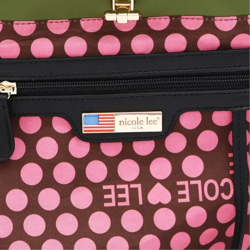 Nicole Lee USA Flower Pattern Adjustable Strap Backpack Bag