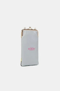 Nicole Lee USA Printed Kisslock Phone and Sunglass Purse