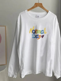 Normal Day Long Sleeve T-Shirt - Update AvenueT-ShirtsTrendsi100100434975946100100434975946675b7b90 - dd16 - 44f9 - 8320 - 1ef700df36cf - Max - OriginWhite