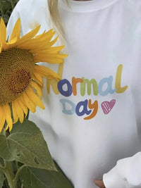 Normal Day Long Sleeve T-Shirt - Update AvenueT-ShirtsTrendsi10010043497594610010043497594641ebfa8e - 75c6 - 4bff - b829 - 66055d3f4666 - Max - OriginWhite