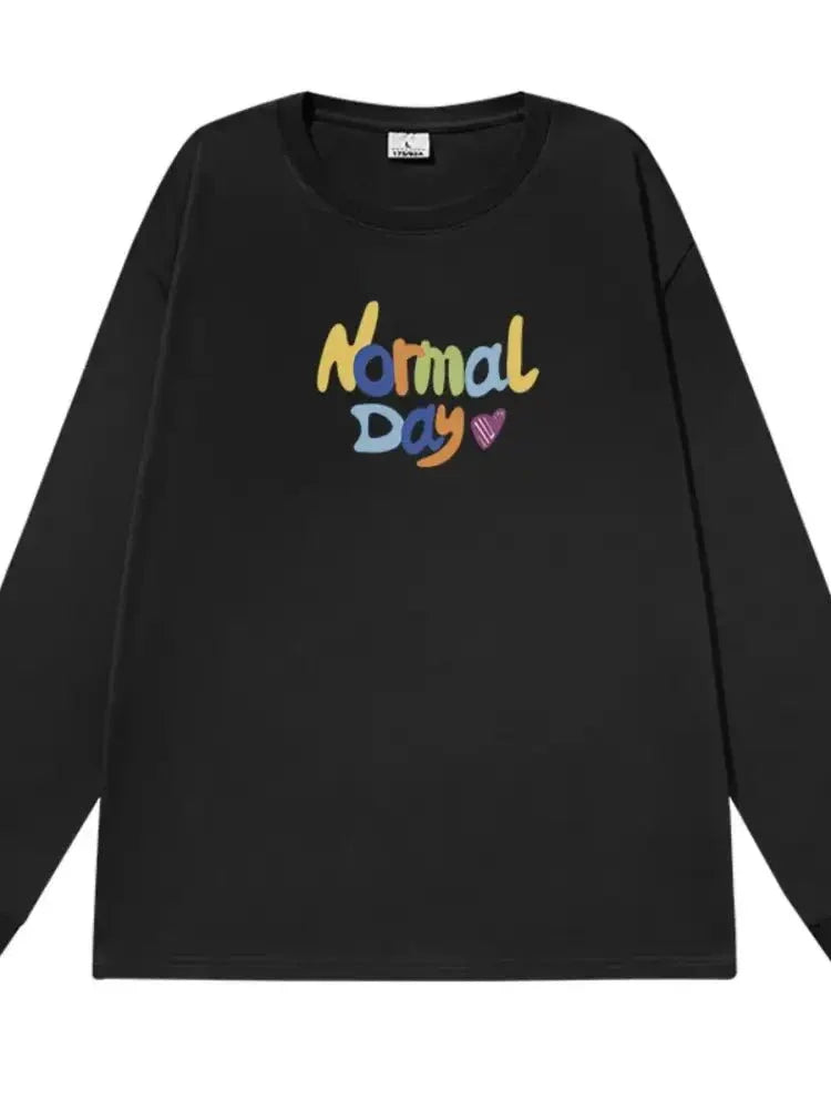 Normal Day Long Sleeve T-Shirt - Update AvenueT-ShirtsTrendsi10010043497795710010043497795702af6f27 - 1497 - 4816 - a619 - 0e19ebfdf967 - Max - OriginBlack
