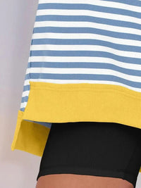 Notched Long Sleeve Oversized Sweatshirt - Update AvenueDaily EssentialsTrendsi1001004408750141001004408750140dd1b23c - 47db - 4986 - b233 - 1102223ceab7 - Max - OriginLight Blue Stripes