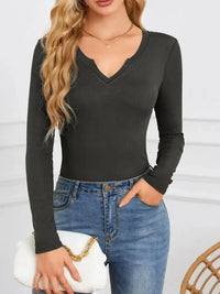Notched Long Sleeve T-Shirt - Update AvenueT-ShirtsTrendsi100100839621191100100839621191e7a8d3a0 - e770 - 437d - 8001 - 21dd871a5af1 - Max - OriginBlack